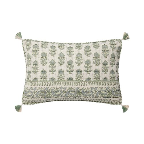 Leilani Lumbar Block Print Pillow