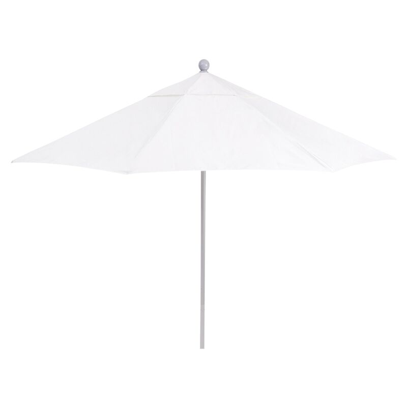 Market Patio Umbrella, Natural/Silver Sunbrella