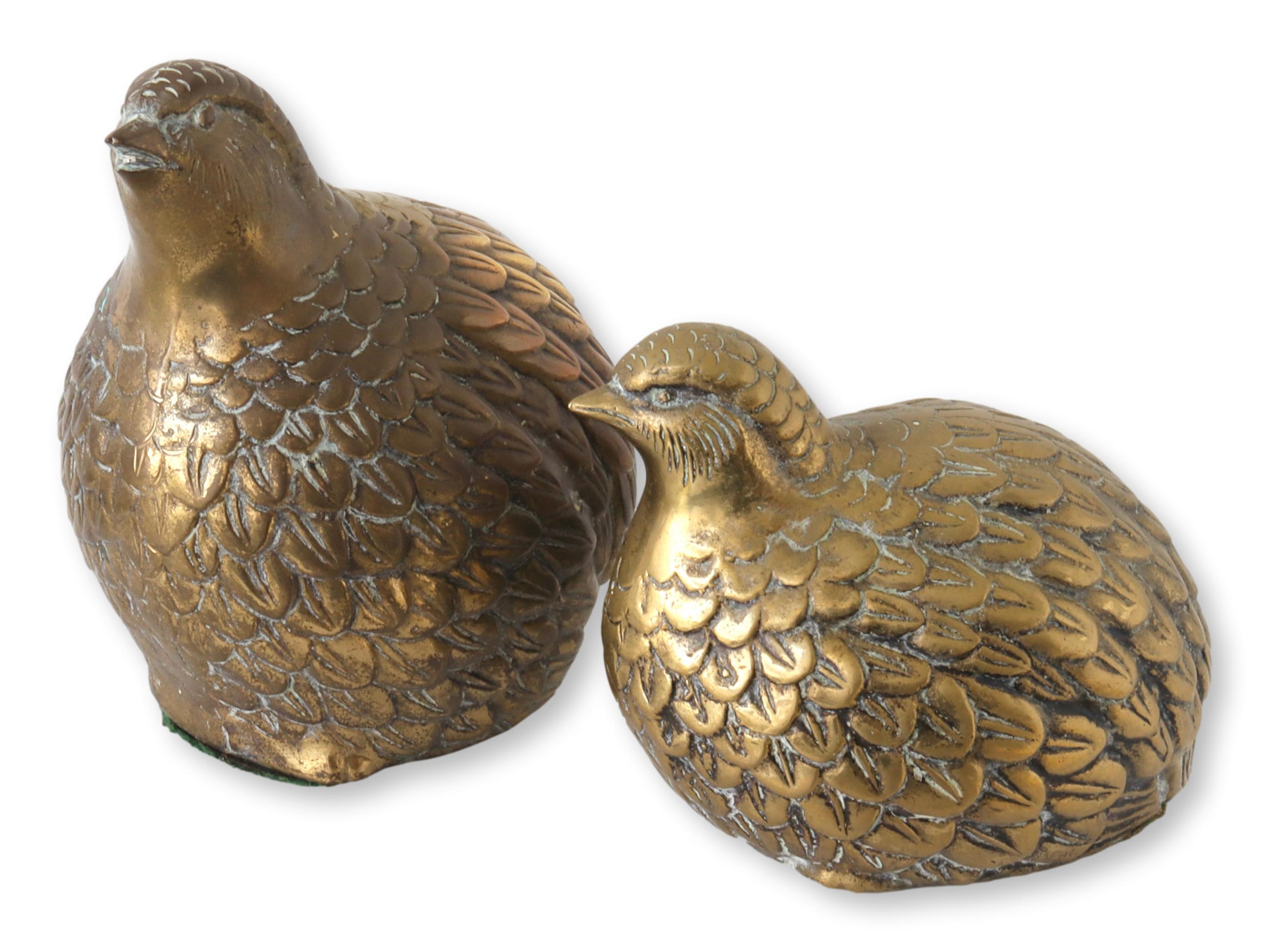 1960s Brass Partridges / Birds, Pair~P77669041