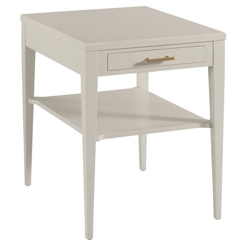 Sarah Side Table/Nightstand, Carrara White~P77624090
