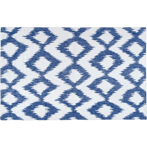 Kendall Flat-Weave Rug, Navy~P75899913