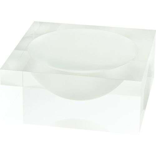 Lucite Sqaure Bowl, Frost~P77640668