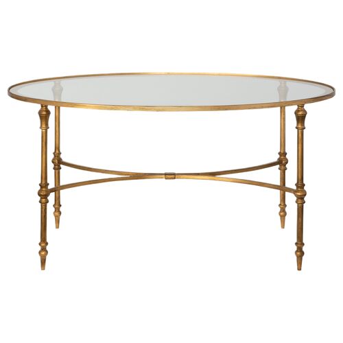 Benedetto Coffee Table, Gold