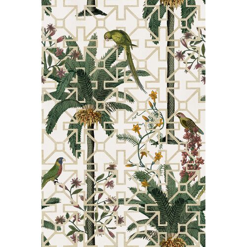 Yuki Osada, Palm Garden Trellis Wallpaper