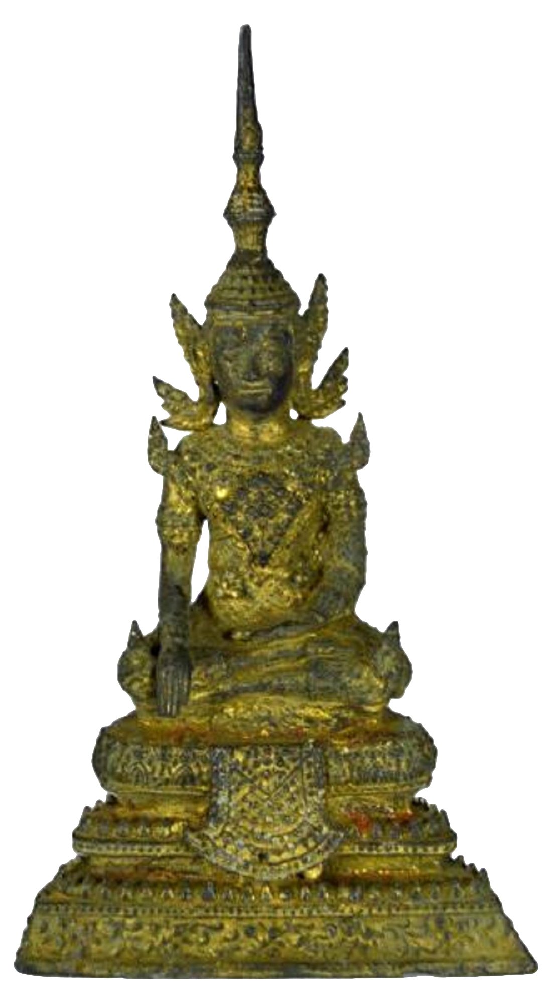 Antique Bronze Buddha Statue~P77306053