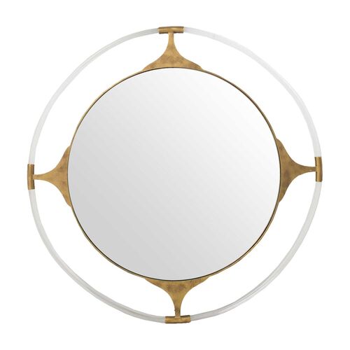 Callisto Wall Mirror, Gilded Gold~P77606354