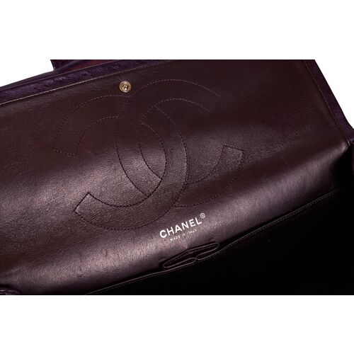 Chanel Purple Metallic Maxi Reissue Flap