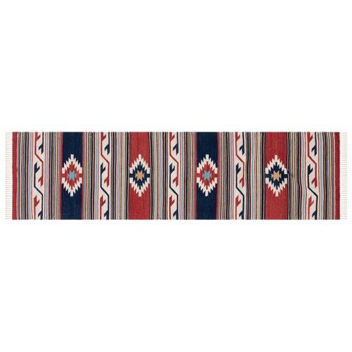 Dakota Flatweave Rug, Ivory/Rust