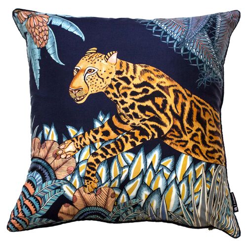 Cheetah Kings 16x16 Lumbar Pillow, Tanzanite~P77589389
