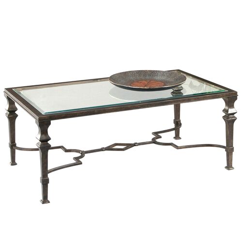 Hastings Rectangular Cocktail Table, Burnished Bronze