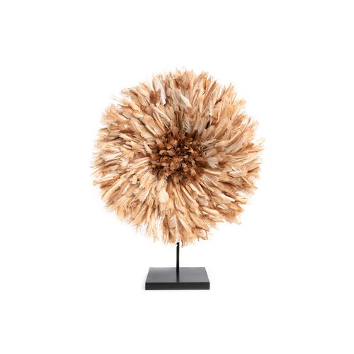 26" Juju Feather Hat w/ Stand, Natural~P77534527