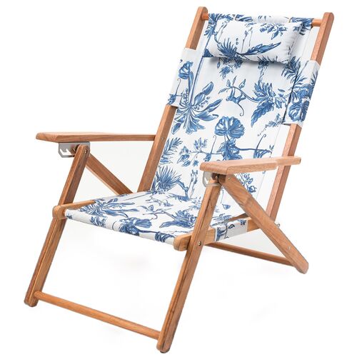Elodie Beach Backpack Chair, Chinoiserie~P77532225