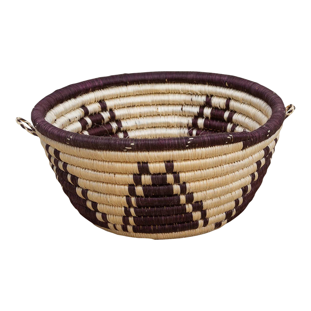 Vintage Floral Weave Basket~P77658313