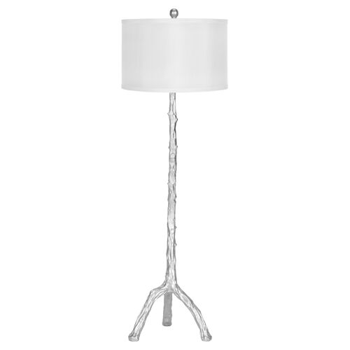 Painted Branch Floor Lamp, Silver~P46307002