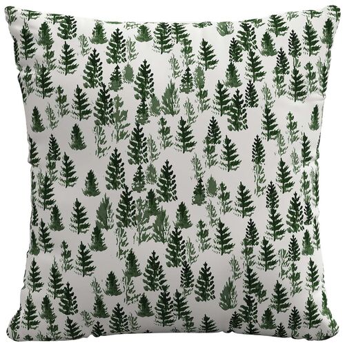 The Pine Trees Toile Pillow 