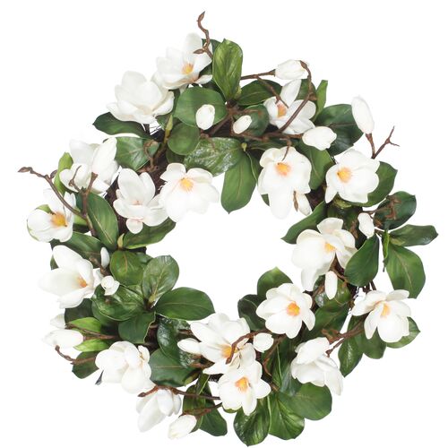 24" Magnolia-Leaf Wreath~P77646893