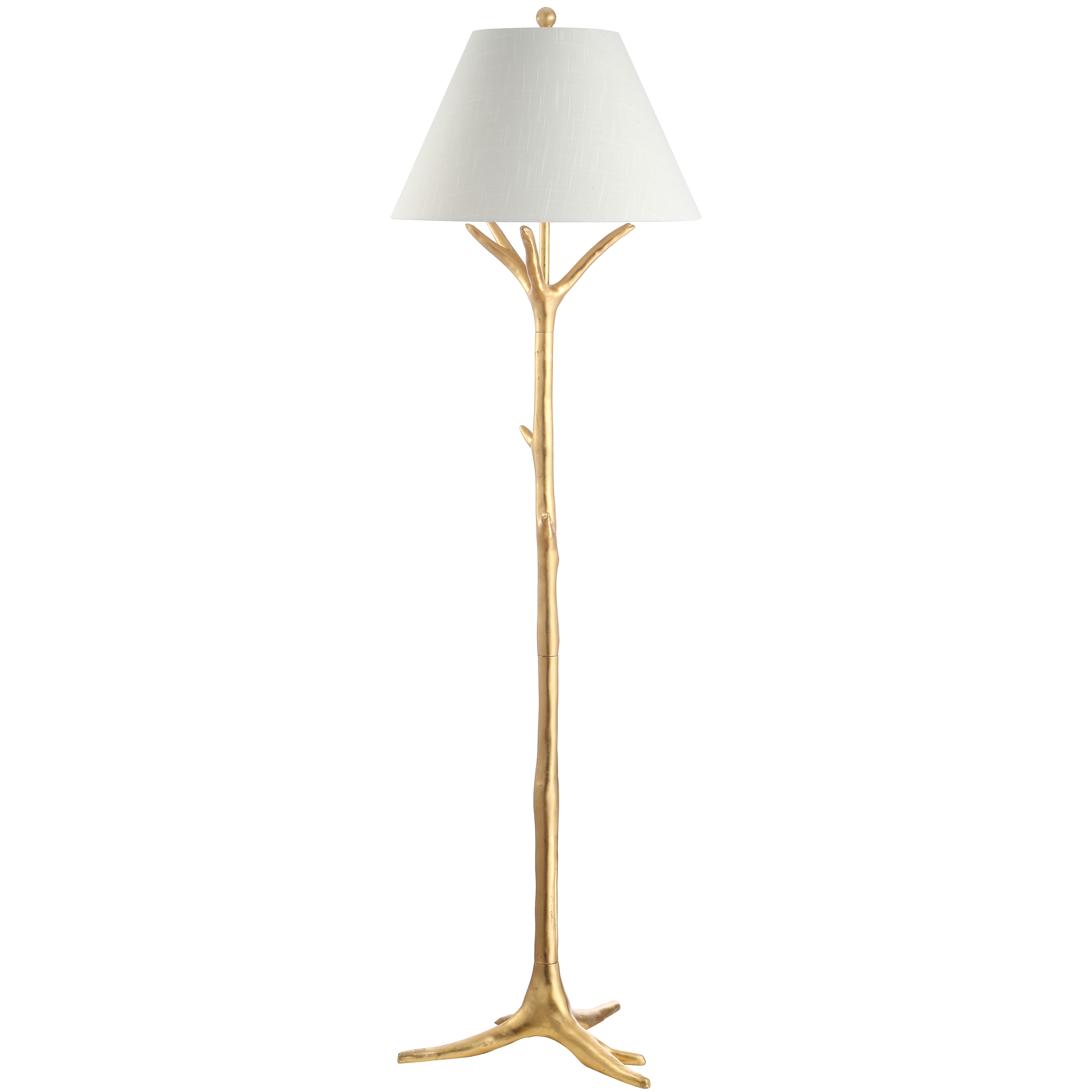 Willow Floor Lamp, Gold Leaf | One Kings Lane