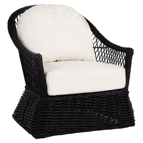 Soho Outdoor Lounge Chair, Black~P77578980