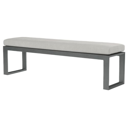 Laken Outdoor Aluminum Dining Bench
