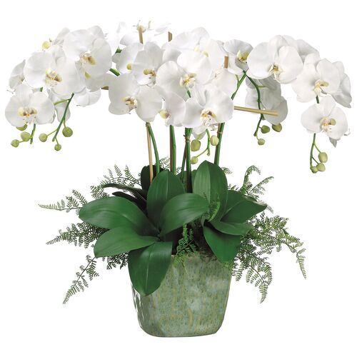 28" Phalaenopsis Orchid Arrangement, Faux~P77454082