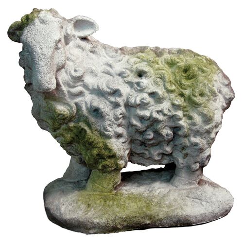 13" Scottish Sheep, White Moss~P76474895