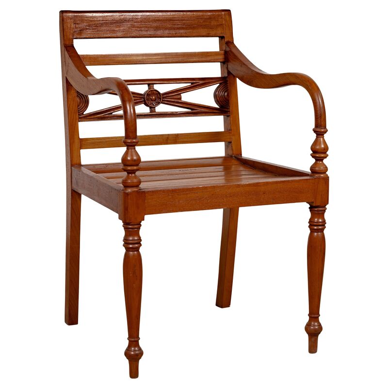 Antique Captain's Chair from Bali