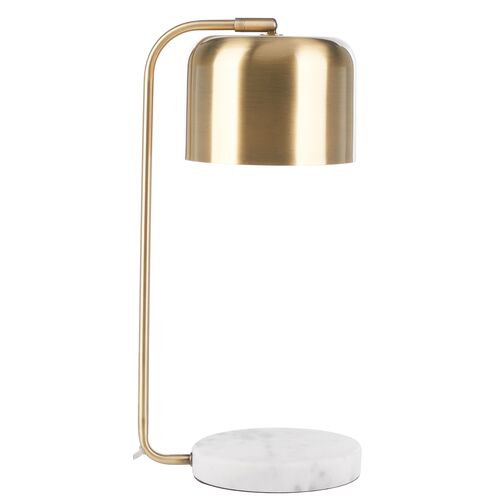 Finley Marble Table Lamp, Brass~P111124777