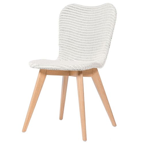 Lily Dining Chair, Oak/White~P77641589