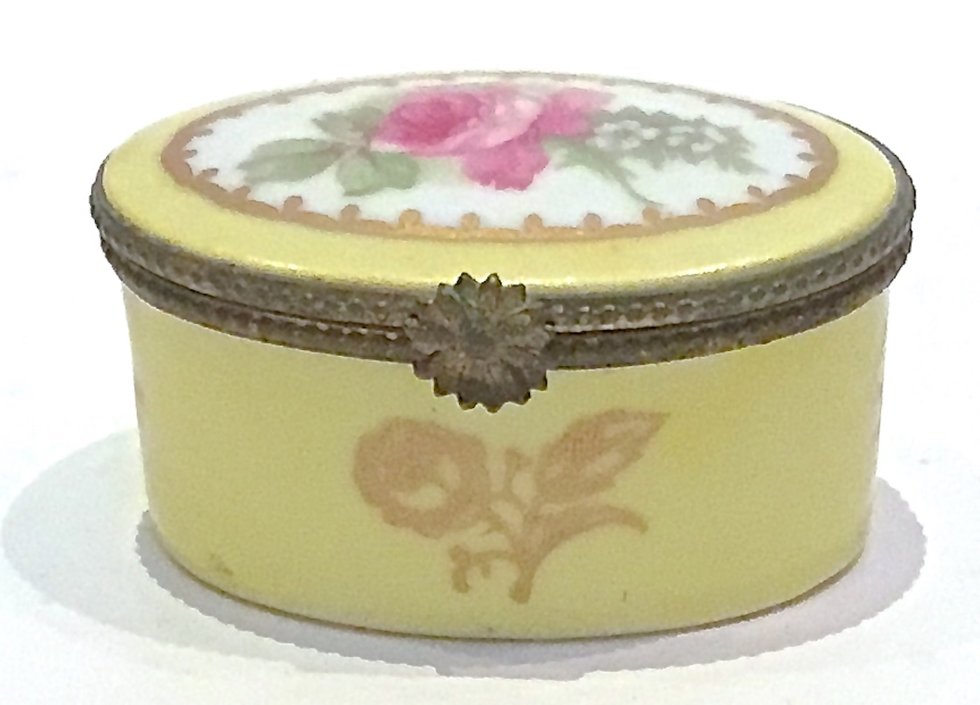 Antique Porcelain Rose Limoges Box~P77272756