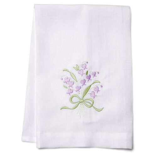 Wisteria Guest Towel, Green/White~P77368426
