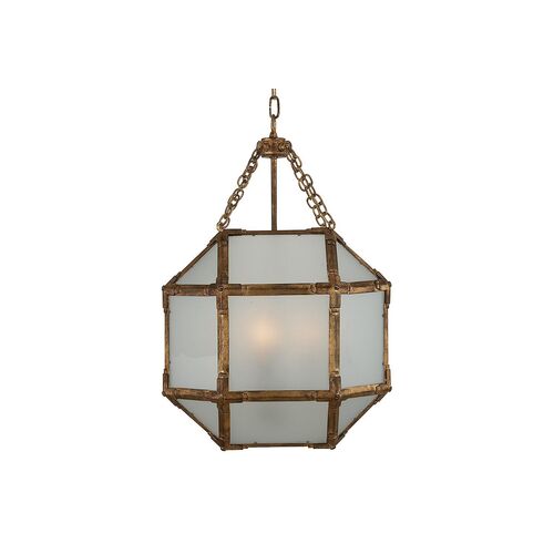 Morris Lantern, Antiqued Gold/Frosted~P77113728