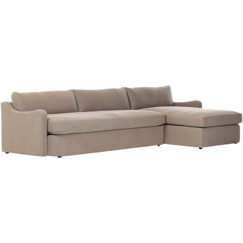 Aurelia 2-Piece Linen Sectional