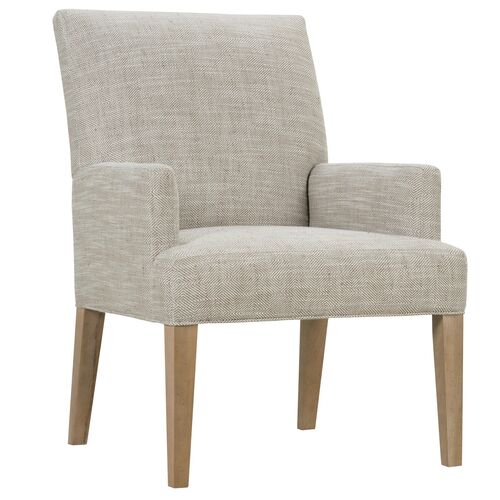 Elio Dining Arm Chair, Taupe Geo Texture