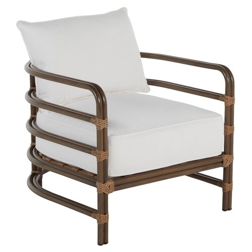 Malibu Outdoor Lounge Chair, Burlap~P77578964