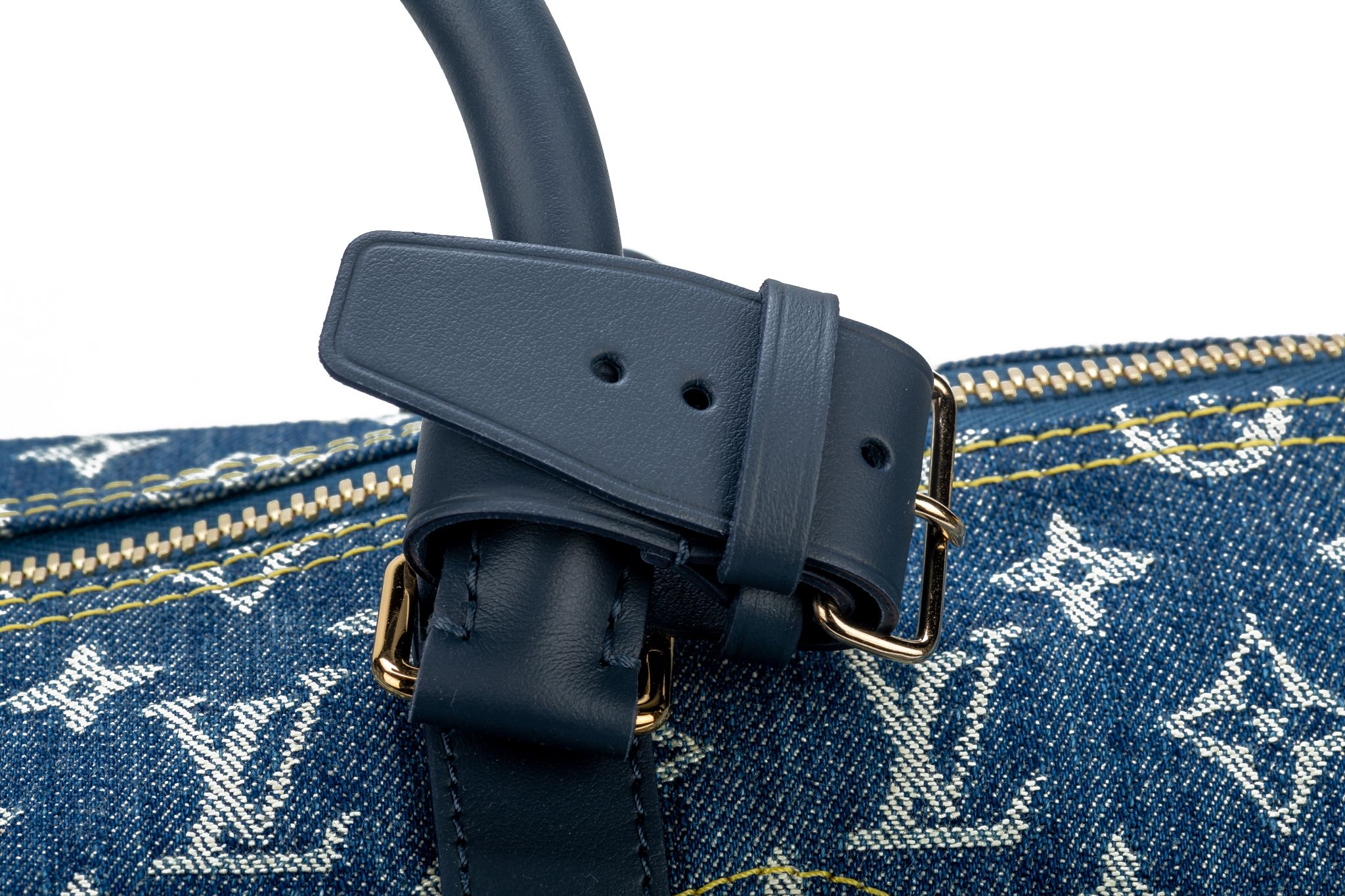 Louis Vuitton Keepall Bandouliere 50 Nigo Blue Denim Drip Monogram Weekend  Bag