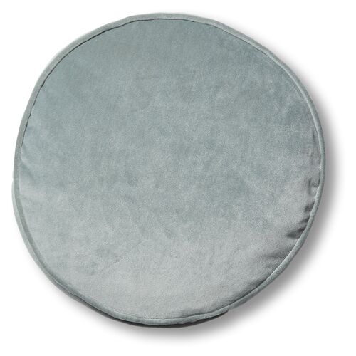 Claire 16x16 Disc Pillow, Mineral Velvet~P77483713