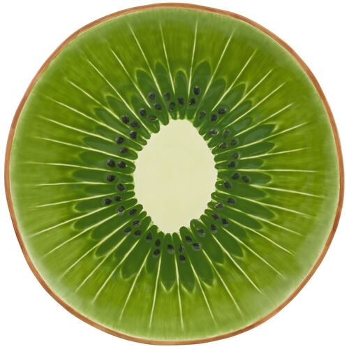 Tropical Fruits Kiwi Charger Plate, Multi


