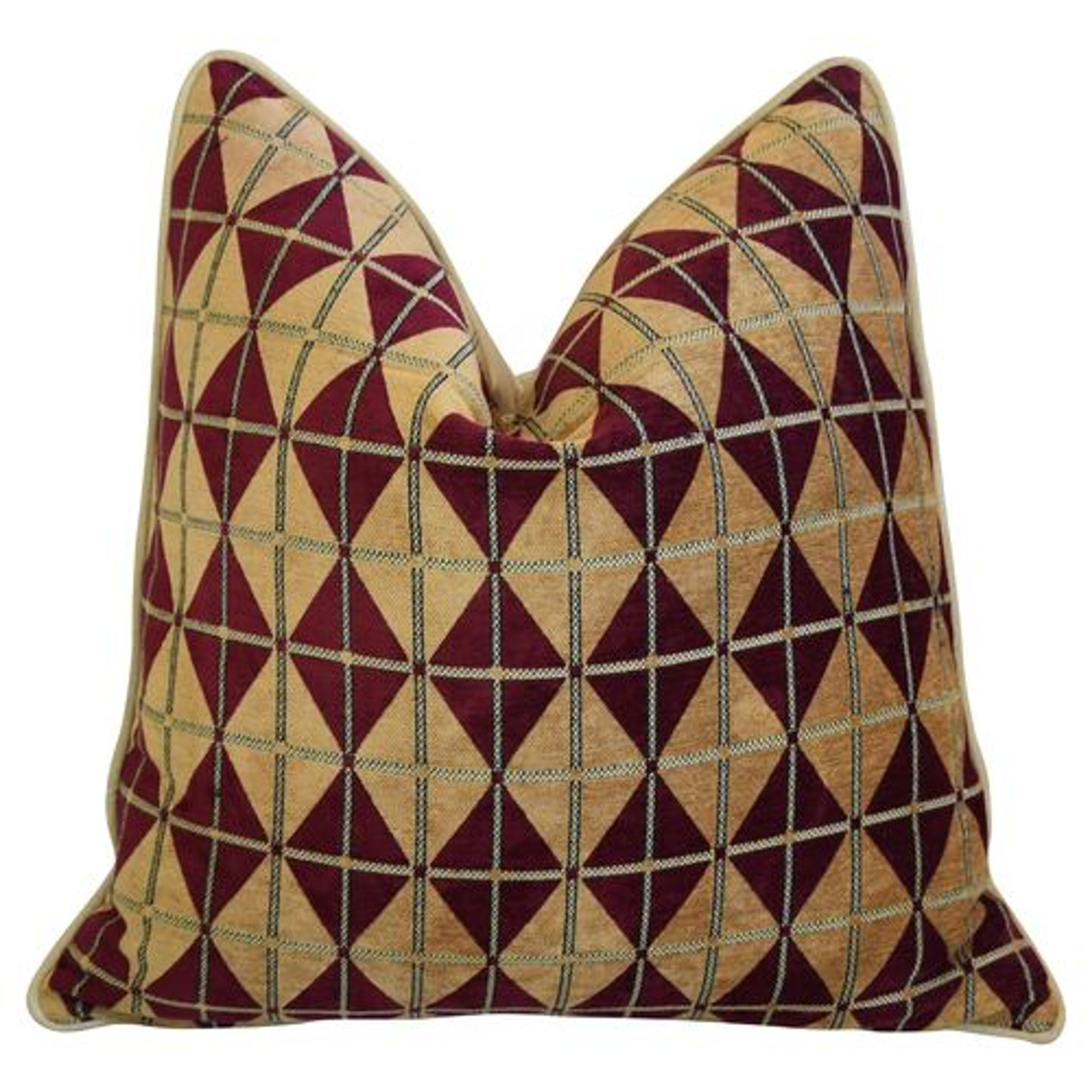Diamond Velvety Chenille Pillow~P77645468