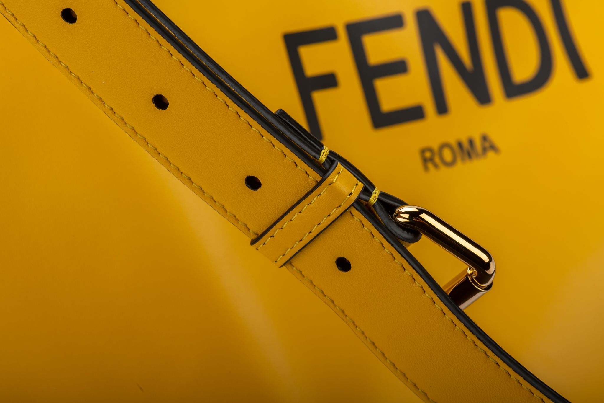 Fendi New Large Yellow Cross Body Bag | One Kings Lane