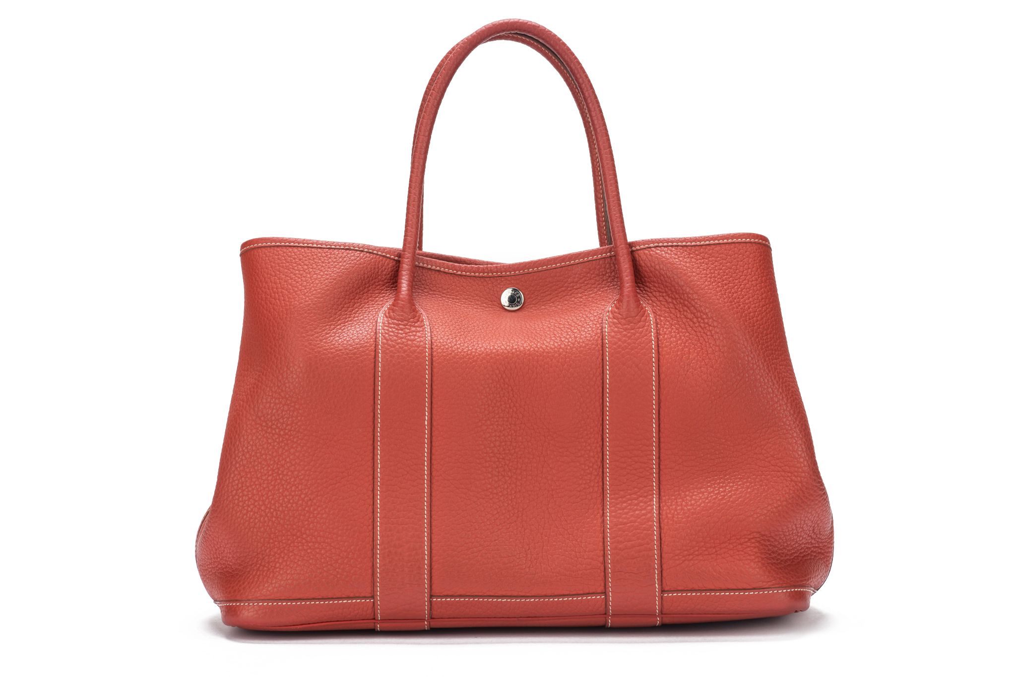 HERMES GARDEN PARTY PM Country leather Sanguine X Engraving Tote bag 4 –  BRANDSHOP-RESHINE