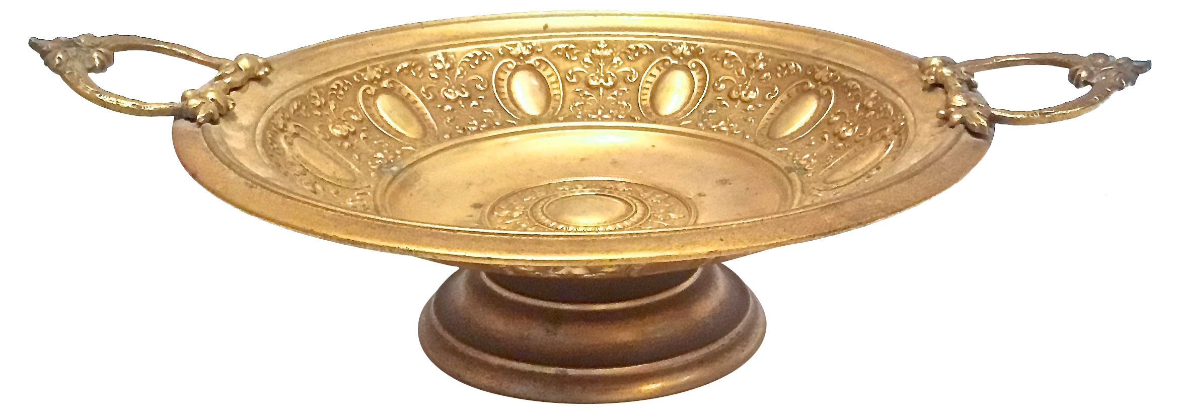 Brass Acanthus Leaf & Fruit Compote Dish~P77448497