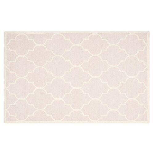 Sawyer Rug, Light Pink/Ivory