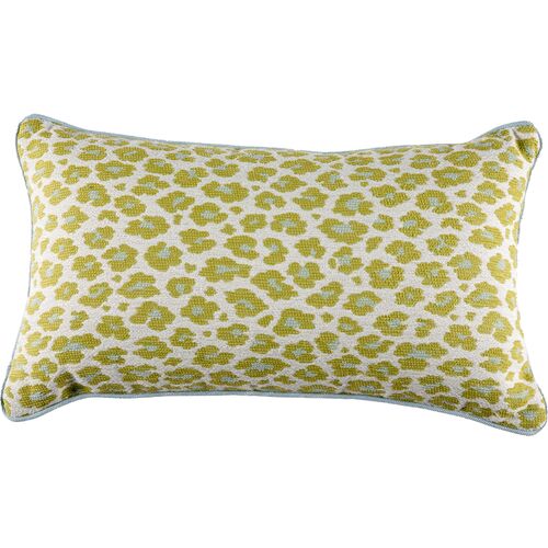 Bengal Outdoor Lumbar Pillow, Pistachio/Sky~P77651694