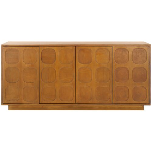 Usha Wood Sideboard, Natural