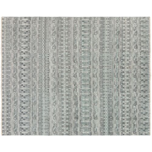 Joan Hand-Knotted Rug, Sage/Gray~P77625355