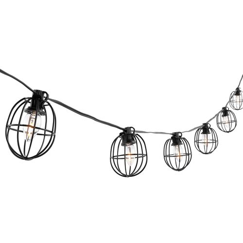 Varinor LED 10-Light Outdoor String Light, Black