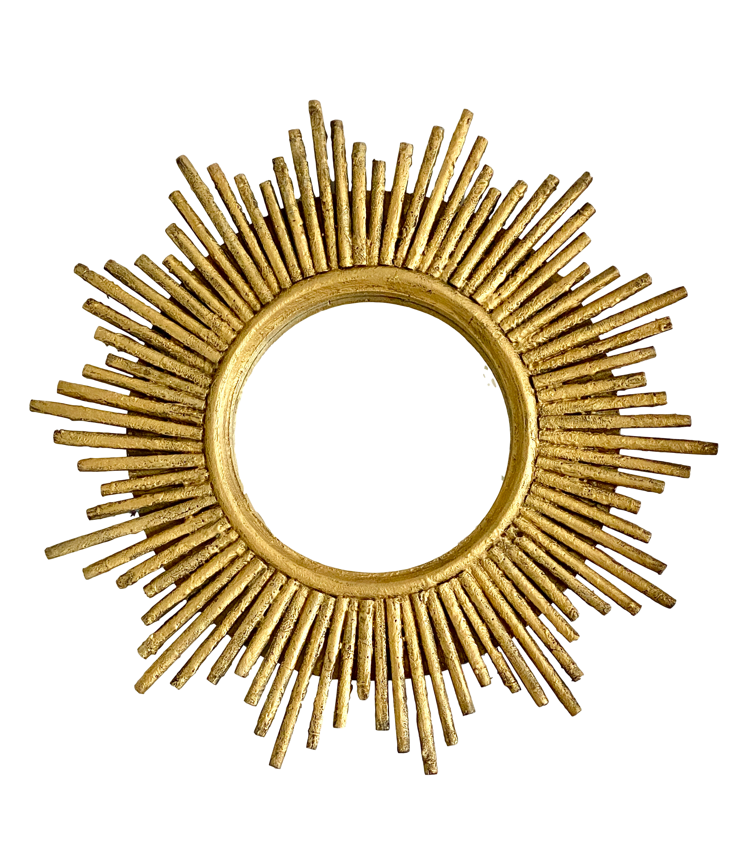 1970s French Gold Sunburst Mirror~P77682465