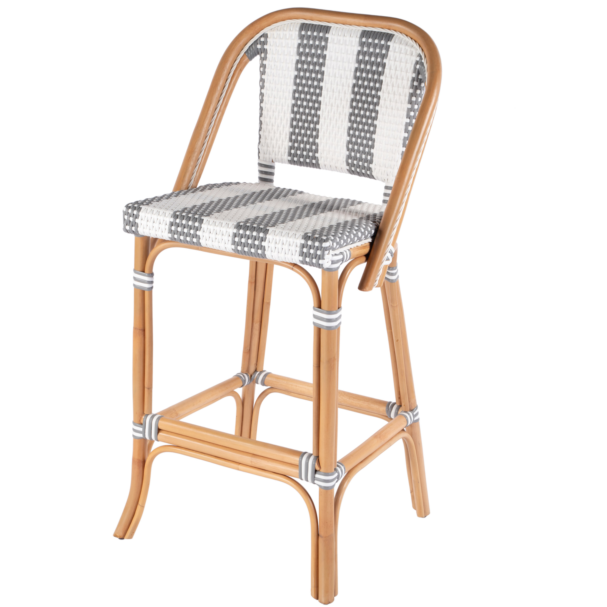 Clementine Rattan Bar Stool