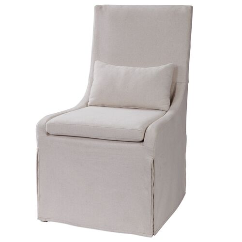 Orson Linen Armless Dining Chair
