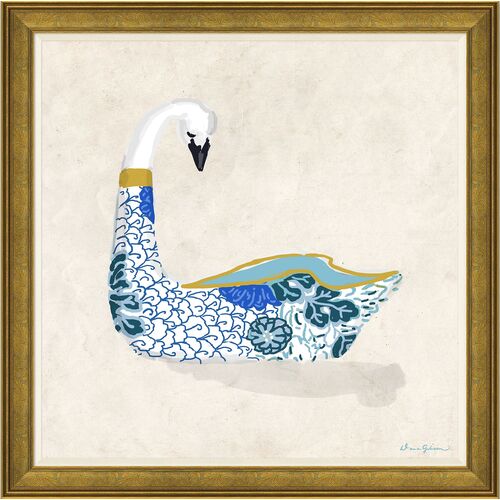 Dana Gibson, Kimono Swan in Blue II~P77636441